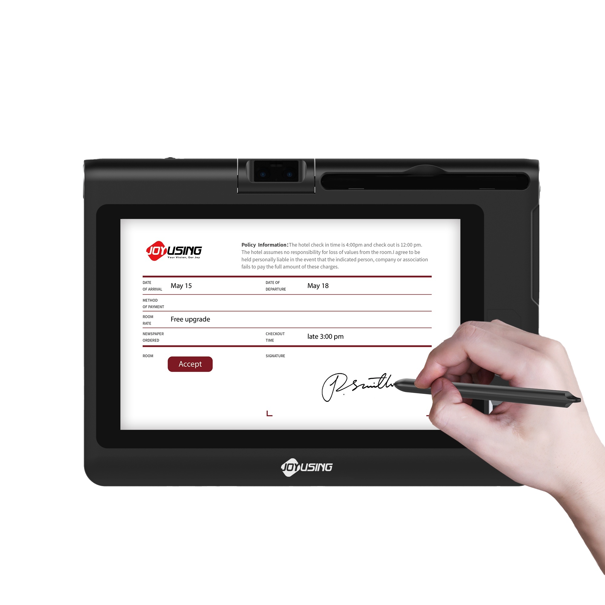 Digital Signature Pad - 10.1 İnç Ekranlı, Akıllı Kart Okuyuculu