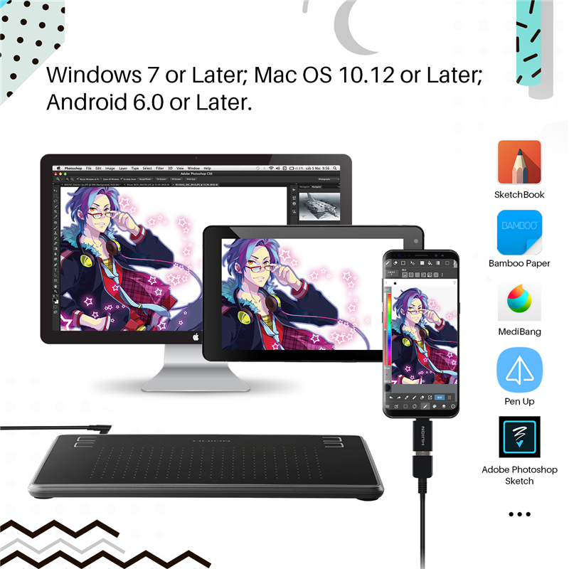Digital Signature Pad - H430P Animasyon Tasarım Sanatçısı İçin Elektronik