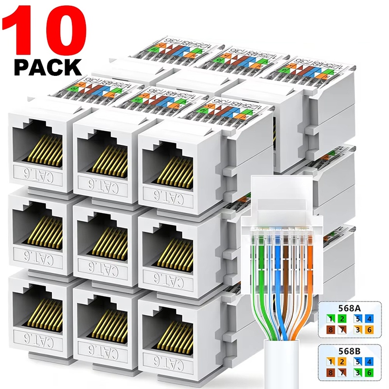 Patch Panel Cat6 - Cat6 Keystone Ethernet RJ45 Ağ Modülü