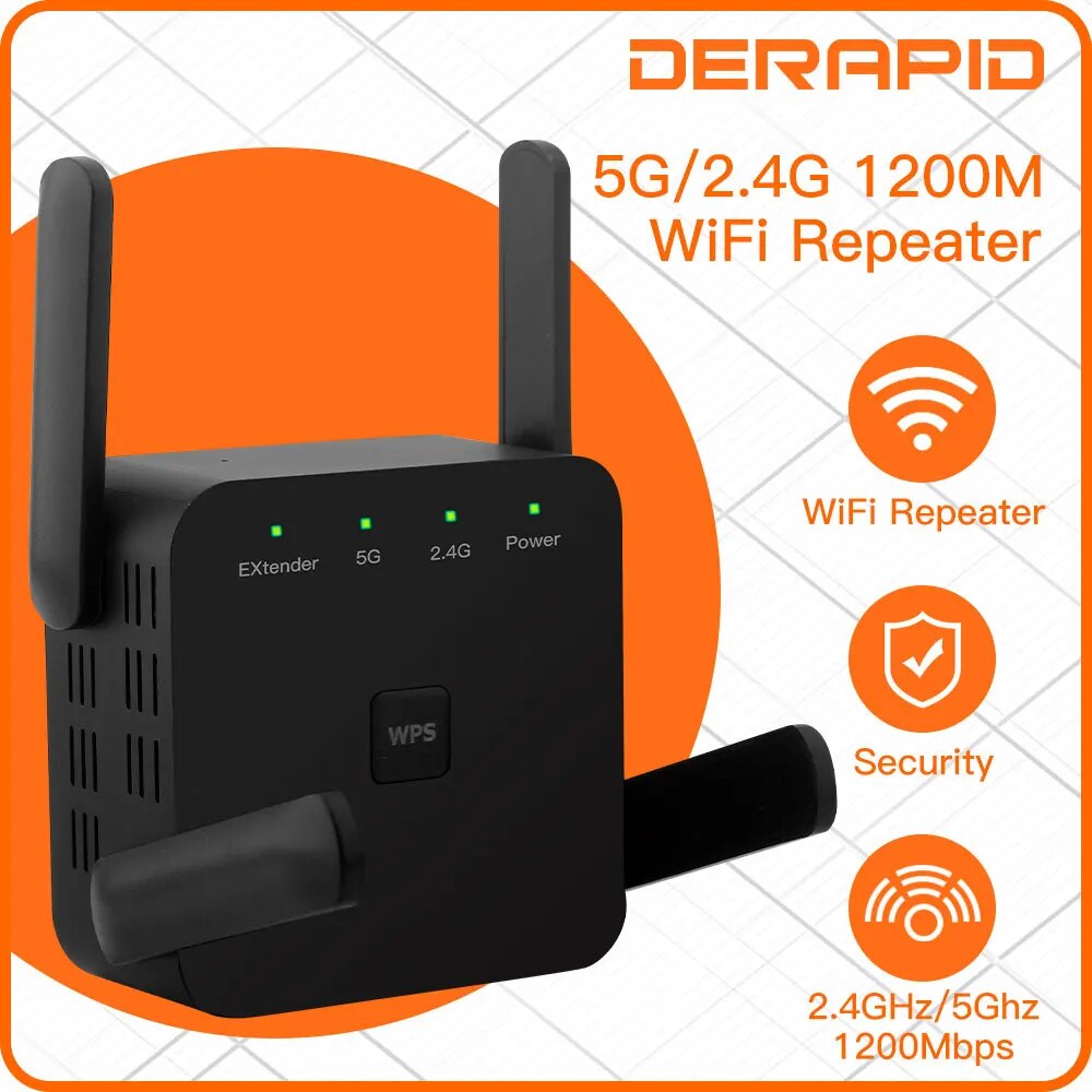 Wifi Range Extender - WiFi Tekrarlayıcı 1200 Mbps 2.4 GHz/5