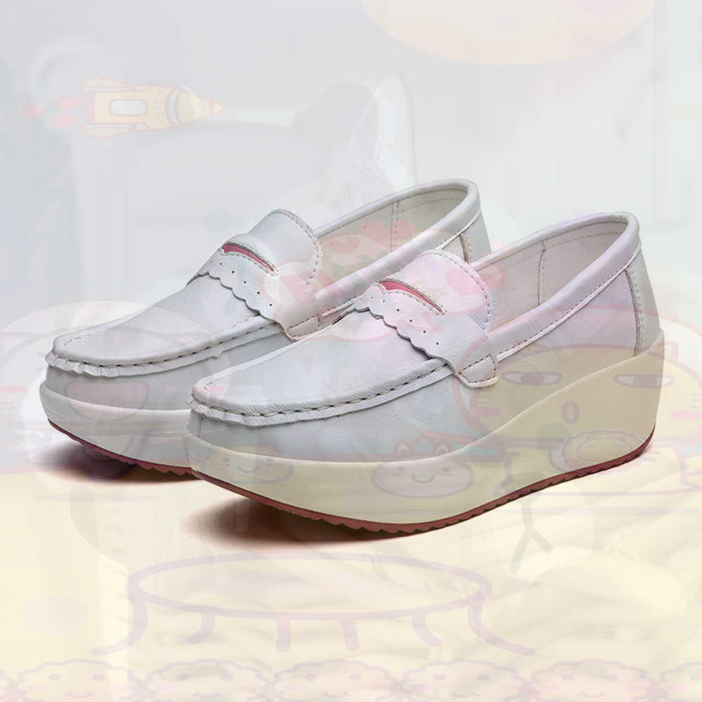 Tech Office Wear Women - Platform Kış Pembe Spor Ayakkabı Tenis