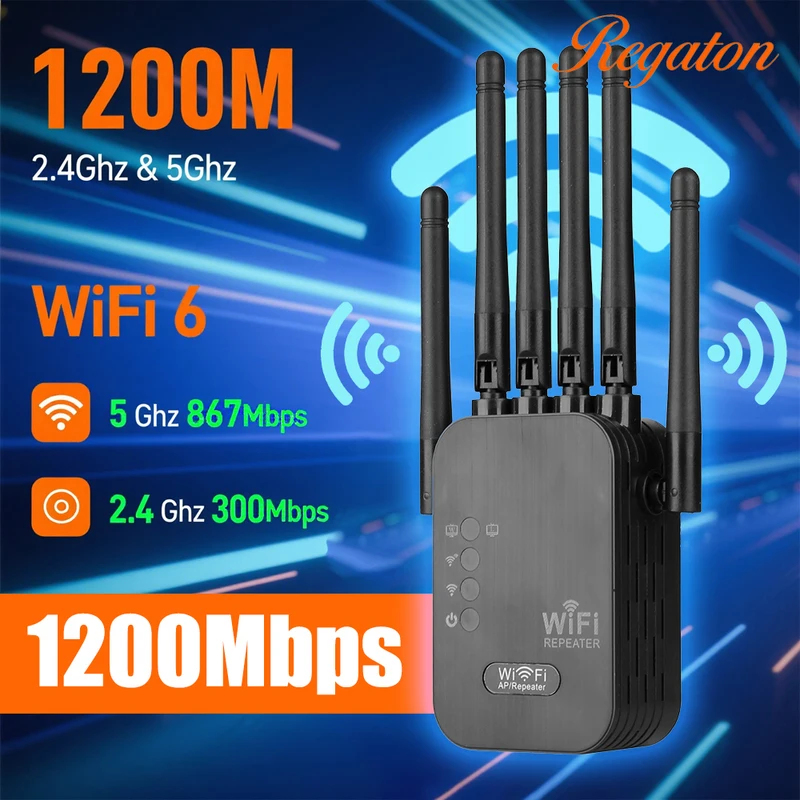 Wifi Range Extender - Kablosuz 5G WiFi Tekrarlayıcı 1200Mbps Router