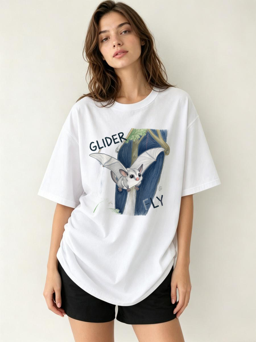 Tech Office Wear Women - T Shirt Kızlar Teknoloji Grafik Pamuk