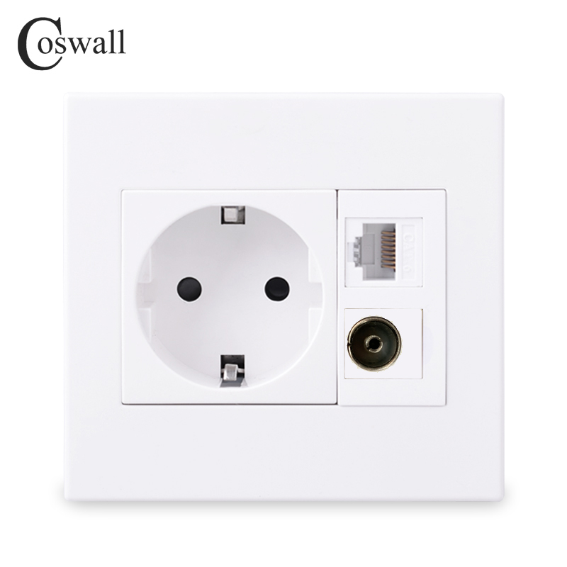 Patch Panel Cat6 - Coswall PC paneli 16A ab duvar