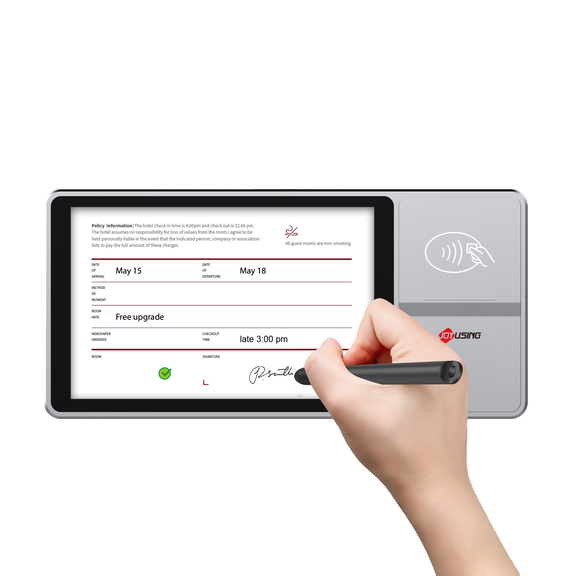 Digital Signature Pad - NFC Parmak İzi ve Kamera Belge
