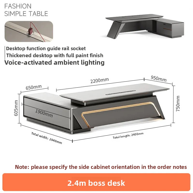 Office Tech Chair - b18- Boyalı Yönetici Masası, Teknolojiden İlham