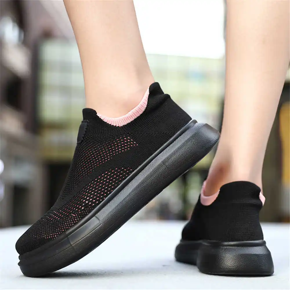 Tech Office Wear Women - Platform çorap kahverengi ayakkabı kadın kaykay