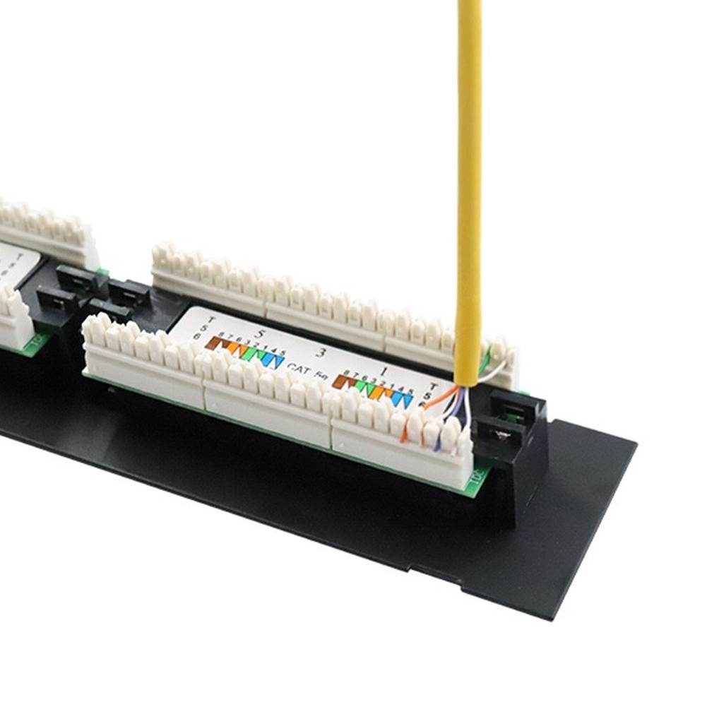 Patch Panel Cat6 - CAT.5A ve CAT.6 için 12 Portlu
