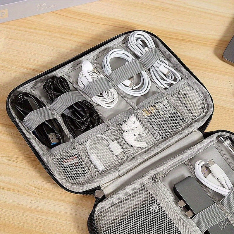 Office Tech Gear - Çok Cepli Elektronik Aksesuar Kutusu -