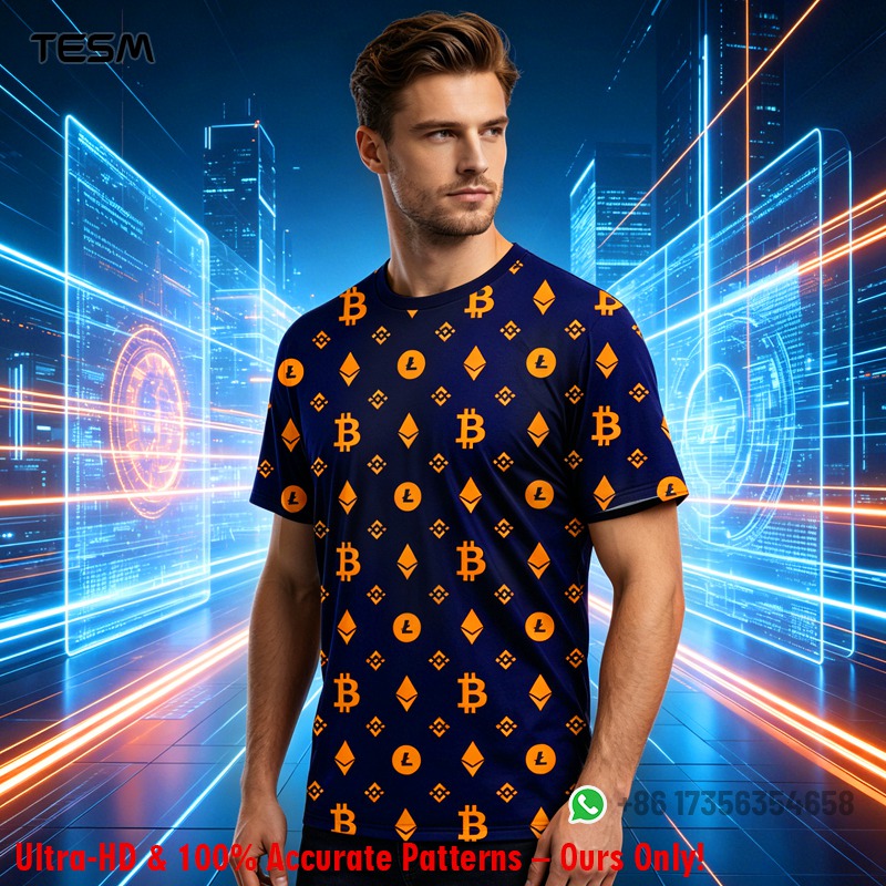 Erkekler Kripto Desenli Tişört - Office Tech Wear incelemesi ve fiyatı
