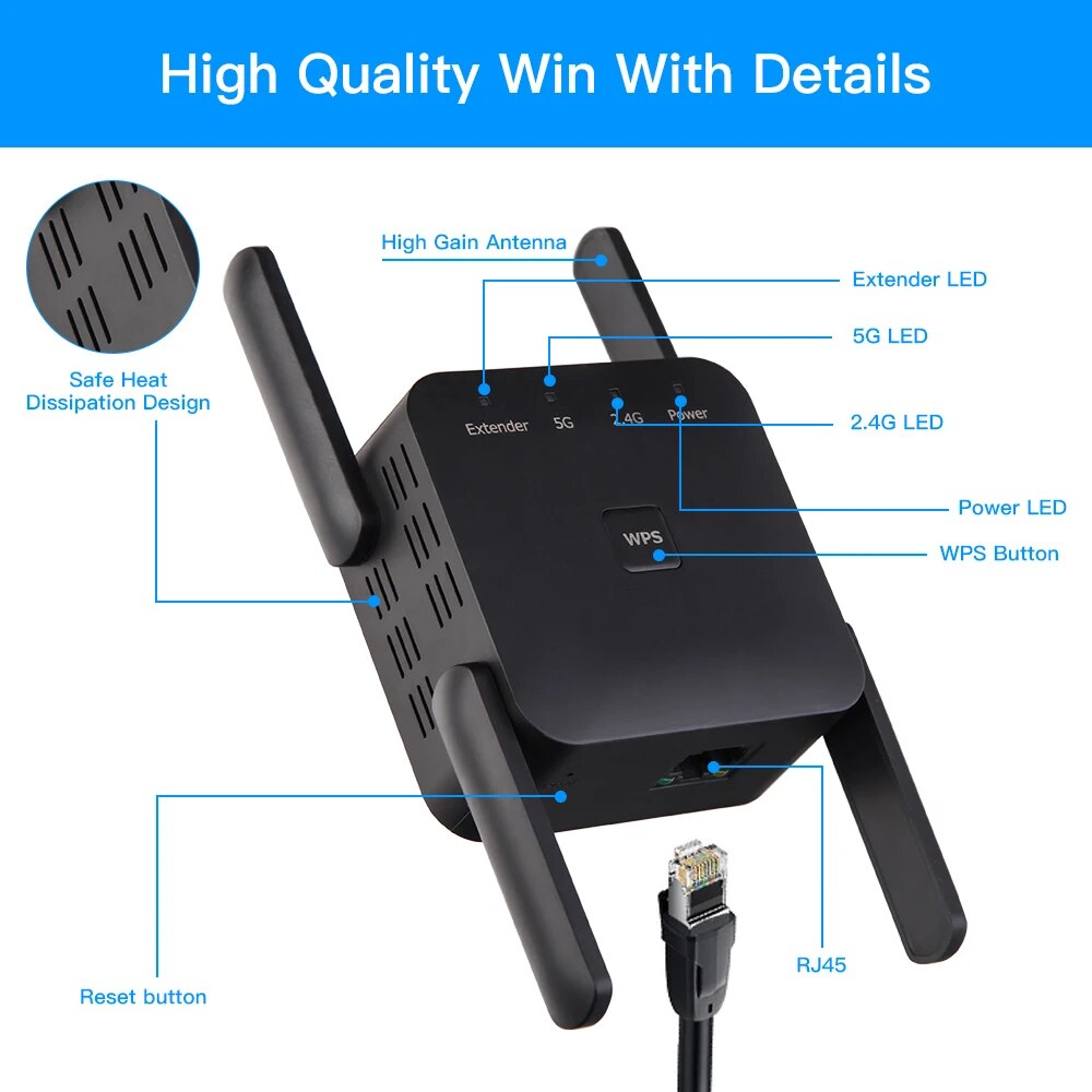 WiFi Tekrarlayıcı 1200 Mbps 2. - Wifi Range Extender incelemesi ve fiyatı