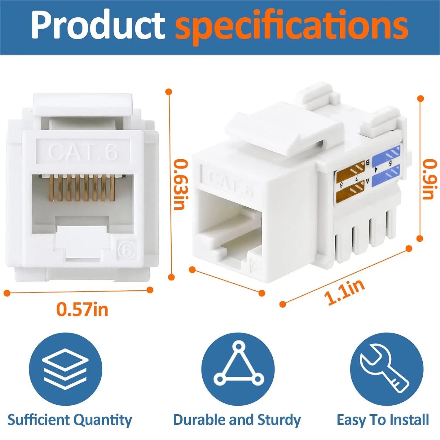 ZoeRax 10'lu Paket RJ45 Keysto - Patch Panel Cat6 incelemesi ve fiyatı